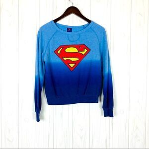 Superman Sweatshirt Blue Juniors M (7/9)
